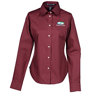 Crown Collection Solid Broadcloth Shirt - Ladies' Main Image