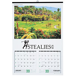 Golfing Fever Large 2 Month View Calendar Main Image