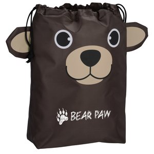 Paws and Claws Drawstring Gift Bag - Bear Main Image