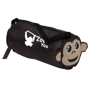 Paws and Claws Barrel Duffel Bag - Monkey Main Image