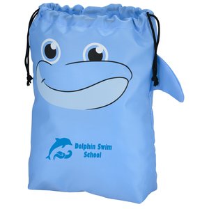 Paws and Claws Drawstring Gift Bag - Dolphin Main Image