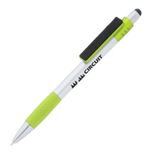 Krypton Stylus Pen with Screen Cleaner - Silver - Closeout Main Image