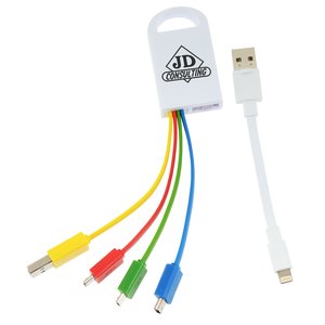 4-in-1 Charging Cable - Multicolour Main Image