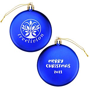 Satin Flat Ornament - Merry Christmas Main Image