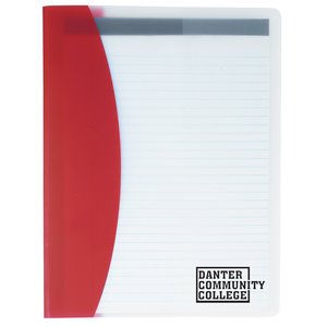 Clear Colour Notebook with Pen - Closeout Main Image