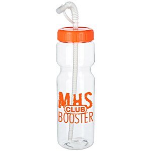 Clear Impact Olympian Sport Bottle with Straw Lid - 28 oz. Main Image