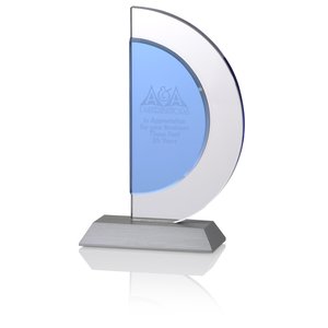 Indigo Celebration Crystal Award - Crescent Main Image