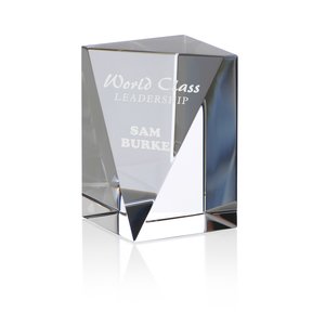 Skyline Sheared Crystal Tower Award - 2" Main Image