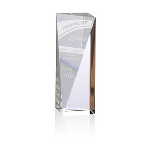 Skyline Sheared Crystal Tower Award - 6" Main Image