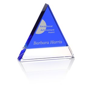 Blue Triangle Crystal Award Main Image