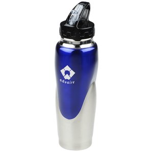 Two-tone Stainless Steel Sport Bottle 28 oz-Closeout Main Image