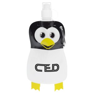 Paws and Claws Foldable Bottle - 12 oz. - Penguin Main Image