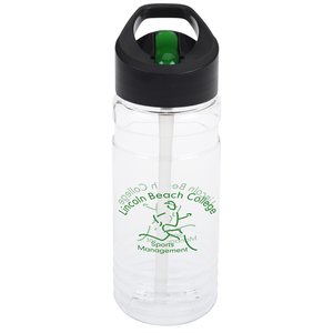 Clear Impact Line Up Bottle Two-Tone Flip Straw Lid - 20 oz. Main Image