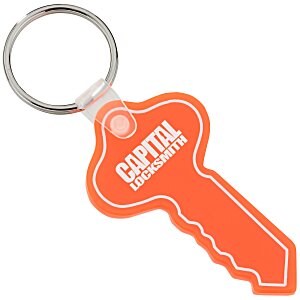 Round Head Key Soft Keychain - Translucent Main Image