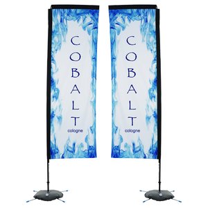 Indoor Rectangular Sail Sign - 10' - Two Sided Main Image