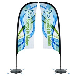 Indoor Razor Sail Sign - 9' - Two Sided Main Image