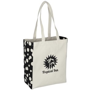 Printed Side Cotton Tote - Bubble Explosion Main Image