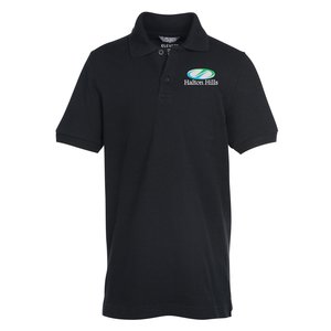 Belmont Combed Cotton Pique Polo - Youth - Embroidered Main Image