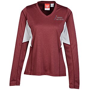 Excel Performance Long Sleeve Warm Up Shirt - Ladies' - Embroidered Main Image