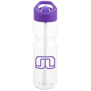 Clear Impact Olympian Sport Bottle with Flip Straw Lid - 28 oz. Main Image