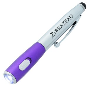 Combination Stylus Pen with Flashlight-Closeout Colours Main Image