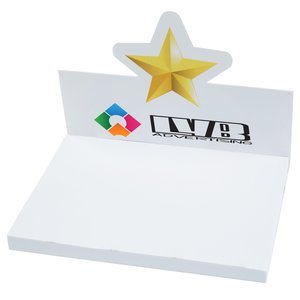 Bic Sticky Note Adhesive Notepad with Die-Cut Holder - Star Main Image