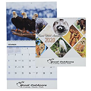 North American Wildlife Deluxe Appointment Calendar - French Main Image