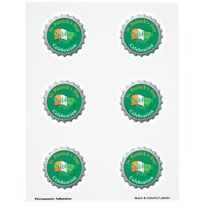 Quick & Colourful Sheeted Label - Circle - 2-1/2" Main Image