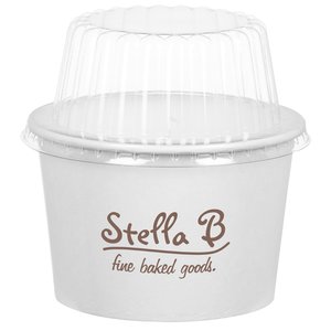Paper Food Container - 12 oz. - with Dome Lid Main Image