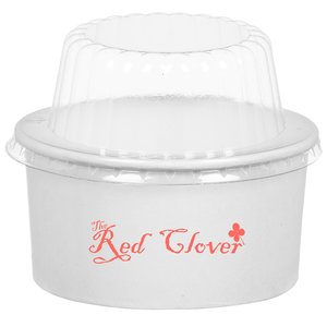 Paper Food Container - 6 oz. - with Dome Lid Main Image
