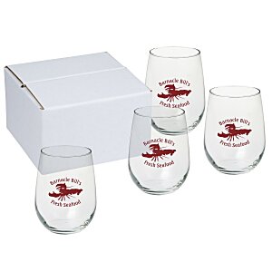 Stemless White Wine Glass Set - 17 oz. Main Image