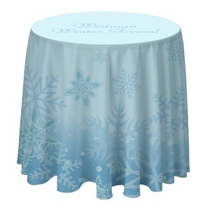 Serged Round Table Throw - 3' - Full Colour Main Image