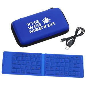 Foldable Bluetooth Keyboard with Travel Case Main Image