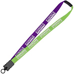 Two-Tone Cotton Lanyard - 7/8" - Snap Buckle Release Main Image