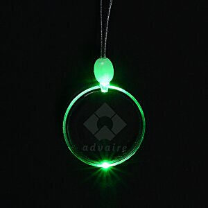 Light-Up Pendant Necklace - Circle Main Image