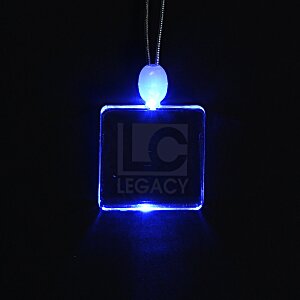 Light-Up Pendant Necklace - Square Main Image