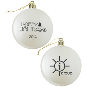 Satin Flat Ornament - Happy Holidays Main Image