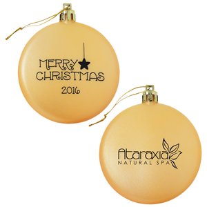 Satin Flat Ornament - Merry Christmas Main Image