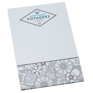 Colour-In Notepad - Floral Main Image