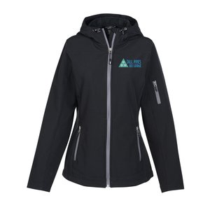 Coal Harbour Essential Hooded Soft Shell Jacket - Ladies' Main Image