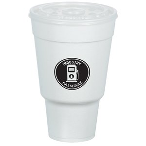Foam Traveler Cup with Straw Slotted Lid - 32 oz. Main Image
