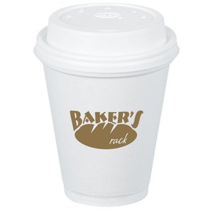 Foam Hot/Cold Cup with Traveler Lid -  10 oz. Main Image