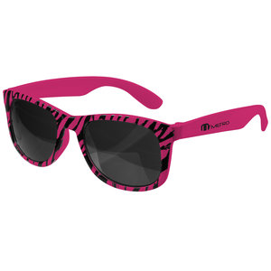 Zebra Hipster Shades - Closeout Colours Main Image