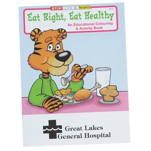 Eat Right, Eat Healthy Colouring Book Main Image