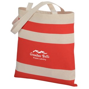 Simply Striped Cotton Tote-Closeout Main Image