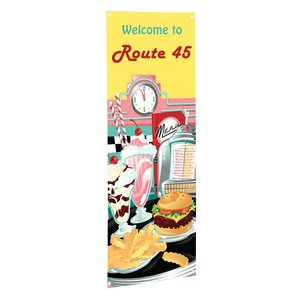 FrameWorx Banner Stand - 54 - Two Faces Cut Out
