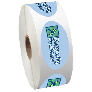 Full Colour Sticker by the Roll - Oval - 1-1/4" x 2-1/4" Main Image