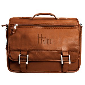 Copper Canyon Leather Expandable Briefcase - Closeout Main Image