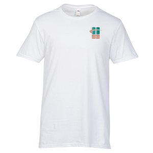 Fruit of the Loom Sofspun T-Shirt - Men's - White - Embroidered Main Image