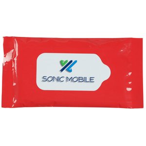Lens Cleaner Wipes in Re-sealable Pouch - Closeout Main Image